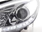 Paire de feux phares Daylight led DRL VW Golf 6 de 08-12 chrome