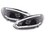 Paire de feux phares Daylight Led DRL VW Golf 6 08-12 Noir