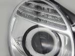 Feu phare Droit Adaptable Mercedes W211 de 2006 a 2009 Chrome Halogene