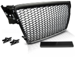 Grille de calandre pour Audi A4 B8 de 2008 a 2011 look Sport noir matt