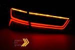 Paire de feux arriere led Audi A6 C7 de 2011 a 2014 FULL LED BAR rouge blanc