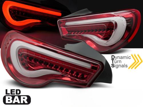 Paire de feux arriere Toyota GT86 12-21 led Bar Rouge Blanc