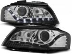 Paire de feux phares Audi A3 8P de 2003 a 2008 Daylight led noir