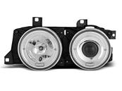 Paire de feux phares BMW E32 / E34 angel eyes chrome (M50)