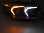 Paire de phares avant BMW E90/E91 LCI de 2009 a 2011 LED Xenon Noir