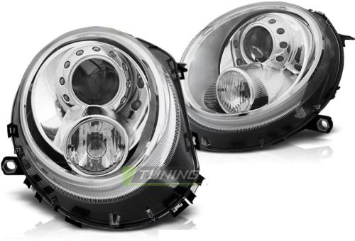 Paire de feux phares Mini cooper 06-14 design chrome