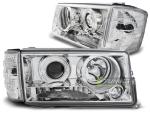 Paire de feux phares Mercedes 190 W201 82-93 Design chrome