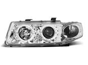 Paire de feux phares Seat Leon / Toledo 99-04 angel eyes chrome