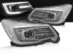 Paire Feux Phares Subaru Forester 13-18 LED DRL Dyn Chrome