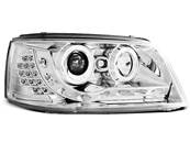 Paire de feux phares VW T5 03-09 Daylight led chrome