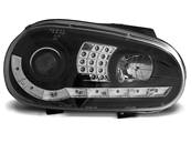 Paire de feux phares VW Golf 4 97-03 Daylight led noir cligno led