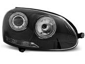 Paire de feux phares VW Golf 5 03-09 angel eyes noir