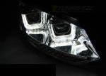 Paire de feux phares VW Polo 6R 09-14 led U-Type chrome