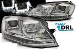 Paire de feux phares VW Golf 7 12-17 U-type DRL led chrome