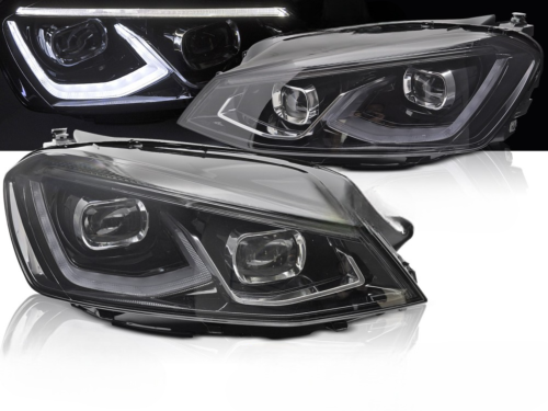 Paire de feux phares VW Golf 7 de 2014 a 2019 FULL LED DRL Noir