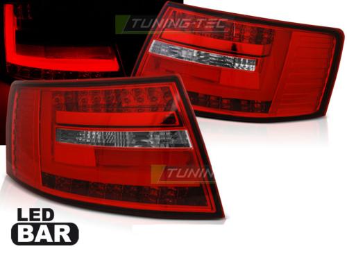 Paire de feux Audi A6 C6 berline 04-08 LED BAR Rouge Blanc