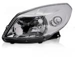 Feu phare Gauche Adaptable Dacia Sandero de 2008 a 2012 Chrome Halogene