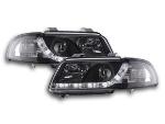 Paire de feux phares Daylight DRL Led Audi A4 B5 1999-2001 Noir