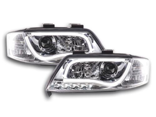 Paire de feux phares Daylight DRL Led Audi A6 C5/4B 1997-2001 Chrome