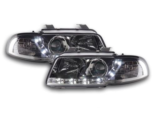 Paire de feux phares Daylight Led Audi A4 B5 1995-1999 Chrome