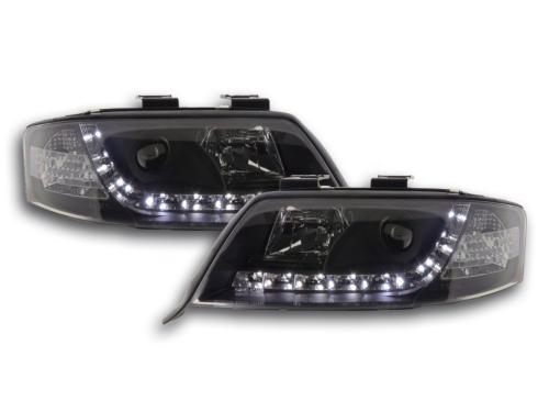 Paire de feux phares Daylight Led Audi A6 4B 1997-2001 Noir