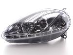 Paire de feux phares Daylight Led Fiat Grande Punto 05-08 Chrome