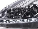 Paire de feux phares Daylight Led DRL Fiat Grande Punto 199 05-08 chrome