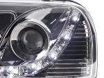 Paire de feux phares Daylight Led VW Golf 3 de 91-97 chrome