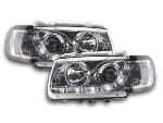 Paire de feux phares Daylight Led VW Polo 6N de 94/99 Chrome