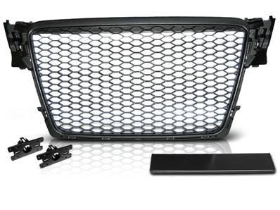 Grille de calandre pour Audi A4 B8 2008 a 2011 look Sport noir matt