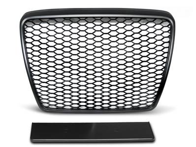 Grille de calandre pour Audi A6 C6 2009 a 2011 look Sport noir matt