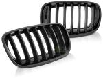 Grilles de calandre BMW X5 E70, X6 E71 2008-2014 noir