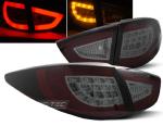 Paire de feux arriere Hyundai IX35 09-15 LED BAR rouge fume