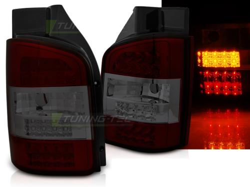 Paire de feux VW T5 03-09 LED rouge fume