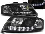 Paire de feux phares Audi A6 97-01 Daylight led noir