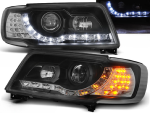 Paire de feux phares Audi 100 C4 de 1991 a 1994 Daylight Cligno LED noir