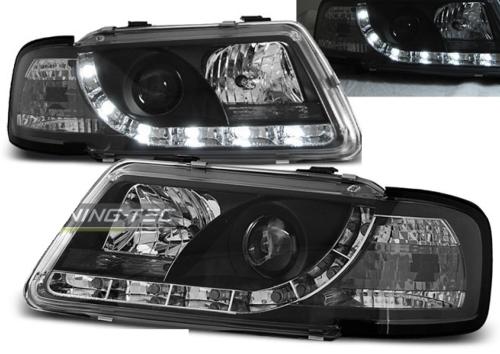 Paire de feux phares Audi A3 8L 96-00 Daylight DRL led noir