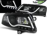 Paire de feux phares Audi A6 C6 04-08 led LTI noir