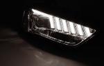 Paire de feux phares Audi A4 B8 12-15 Daylight DRL led chrome