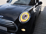 Paire de feux phares Mini Cooper F55-F56-F57 de 2014 a 2017 - FULL LED DRL Chrome