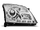 Paire de feux phares Opel Vectra C 02-05 Daylight DRL led chrome