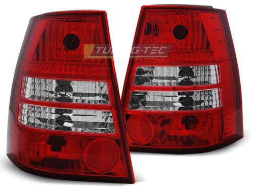 Paire de feux arriere VW Golf 4 / Bora 99-06 rouge blanc