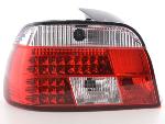 Paire de feux arrière BMW serie 5 E39 Berline 95-00 Rouge Chrome Led