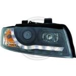 Paire Phares avant Daylight Audi A4 8E 2000 a 2004 Noir led