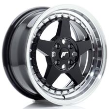 Jante JR Wheels JR6 16x7 ET35 - 4x100 - Gloss black Machined lip