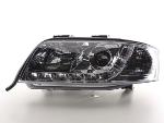 Paire de feux phares Daylight Led Audi A6 4B 2001-2004 Chrome