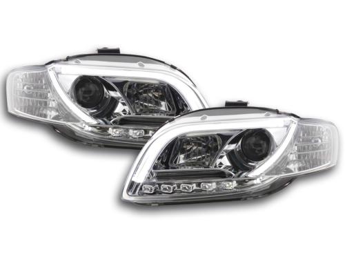 Paire de feux phares Daylight Led Audi A4 8E/B7 2004-2008 chrome