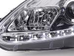 Paire de feux phares Daylight Led Fiat Grande Punto 199 de 05 a 08 chrome