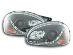 Paire de feux phares Daylight Led Opel Corsa B de 94-00 Noir