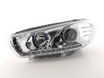 Paire de feux phares Daylight DRL Led VW Scirocco de 08-14 chrome